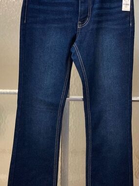 Francesca’s Women's Dark Blue Stretch Bootcut Jeans